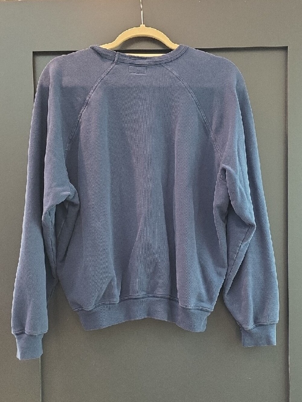 MOTHER Navy Crewneck Sweatshirt with Pink and Yellow Graphic - Picture 4 of 4